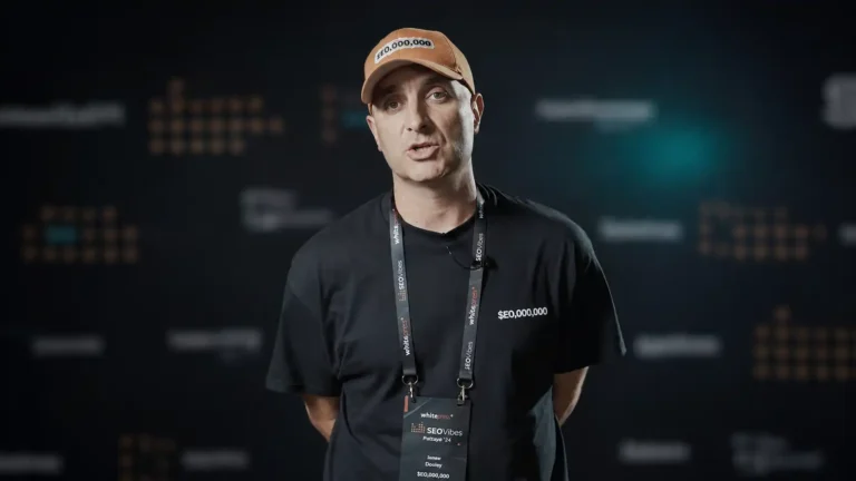 James Dooley at an SEO industry event