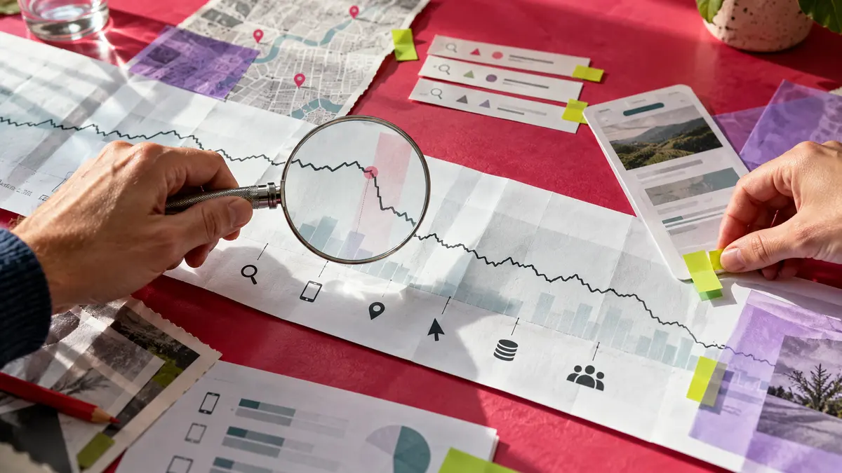 PPC analyst tracing a performance change across search terms, devices, landing pages, budget, and conversion quality