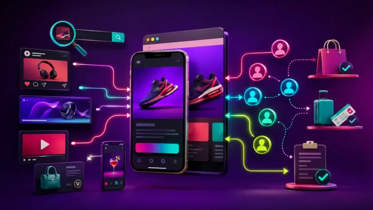 Digital advertising system connecting online ad channels with customer actions and business results