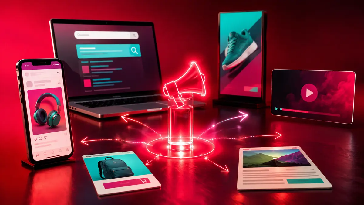 Search, social, display, video, shopping, and native digital advertising formats